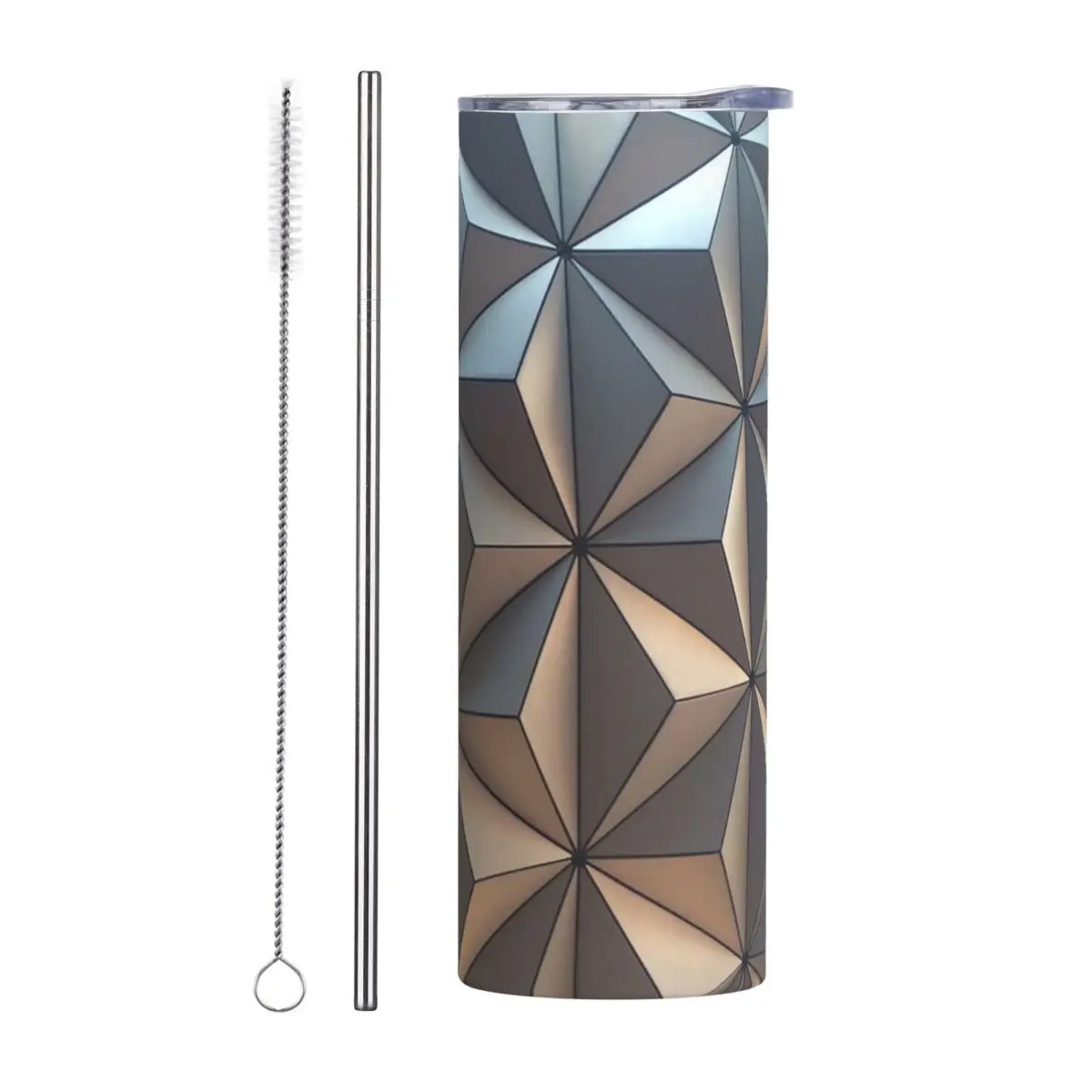 Spaceship Earth Stainless Steel Tumbler Vacuum Insulated Mug Thermal Cold Cups Straws With Lid 20oz