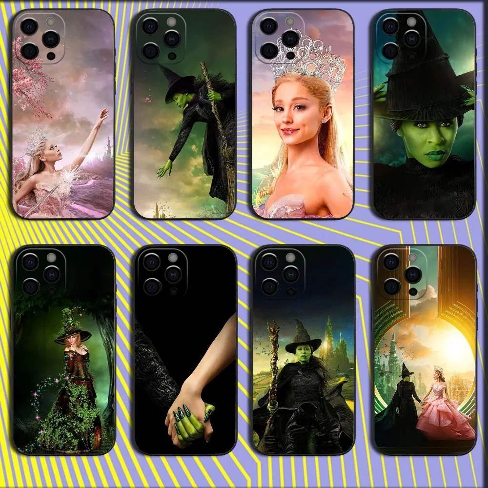 A-Ariana G-Grande Wicked Phone Case For iPhone 16,15,14,13,12,11,Pro,X,XS,Max,XR,Plus,Mini Soft Black Cover