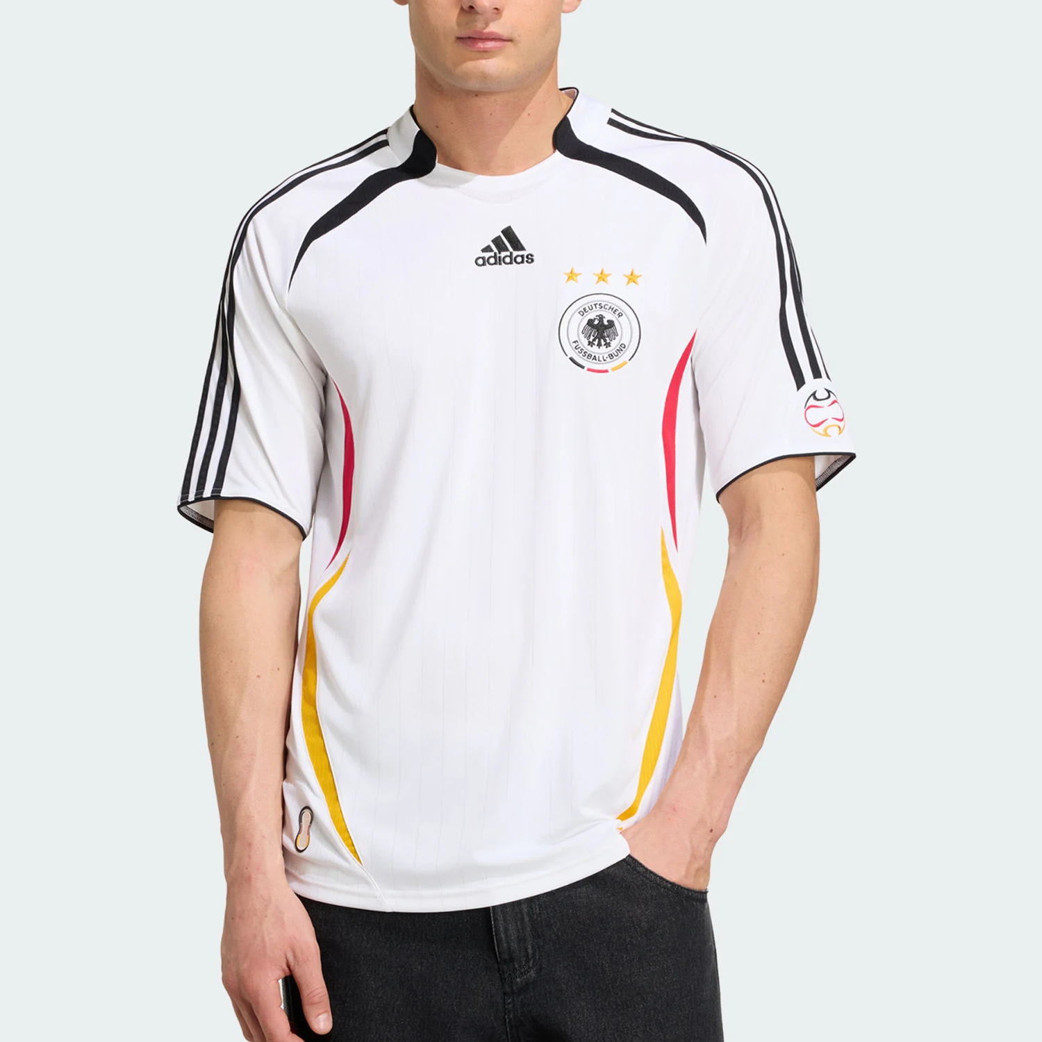 Adidas genuine German team 2006 retro home jersey short sleeved jersey KD3998