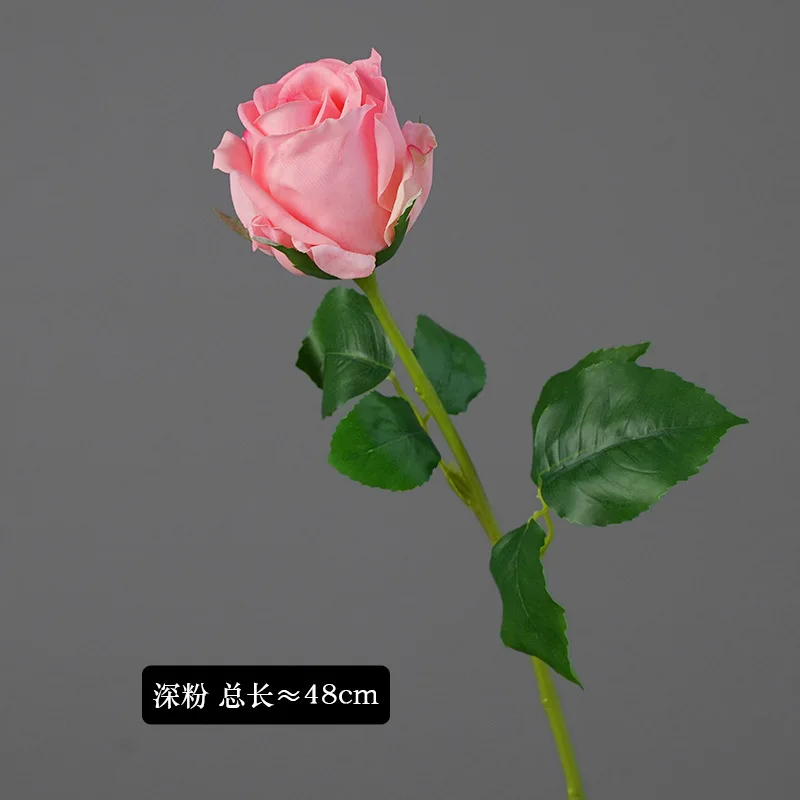 5 Stück Künstliche Feuchtigkeitsspendende Rosen Hochzeitsdekoration Echt Aussehende Blumen Brautstrauß Heim-Party Tischdekoration Realistische Rosenblumen – Detail 9