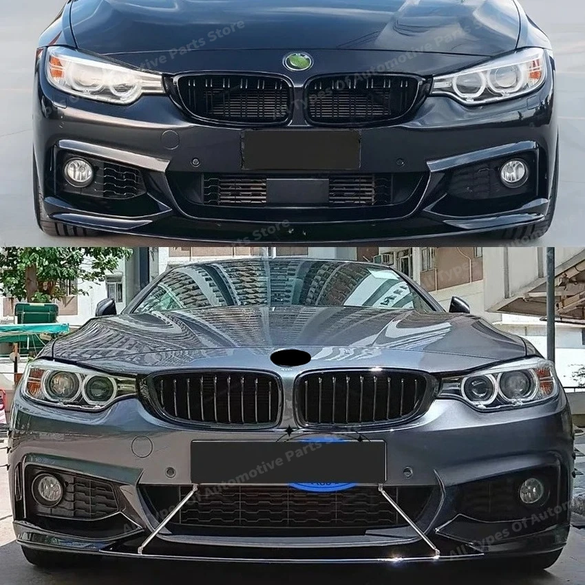 المصد الأمامي سبويلر الشفة لسيارات BMW 4 Series F32 F33 F36 420i 430i 420d M440i 2013-2019 MP نمط الجبهة تنورة مجلس شفرة الجسم أطقم