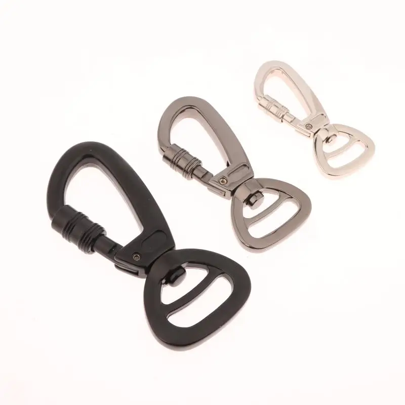 1PCS 360-degree Rotatable Carabiner Key Ring Bag DIY Strong Pull Buckle Outdoor Rock Climbing Safety Quick-hang Spring Hook
