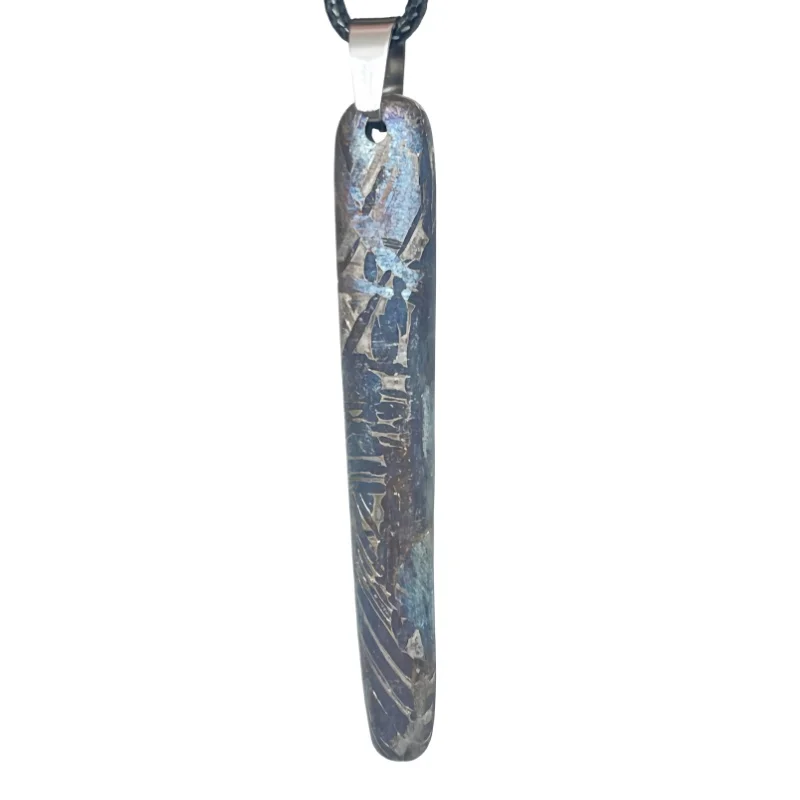 13.6g Muonionalusta meteorite pendant Natural iron meteorite pendant Meteorite slice Collection -LK255