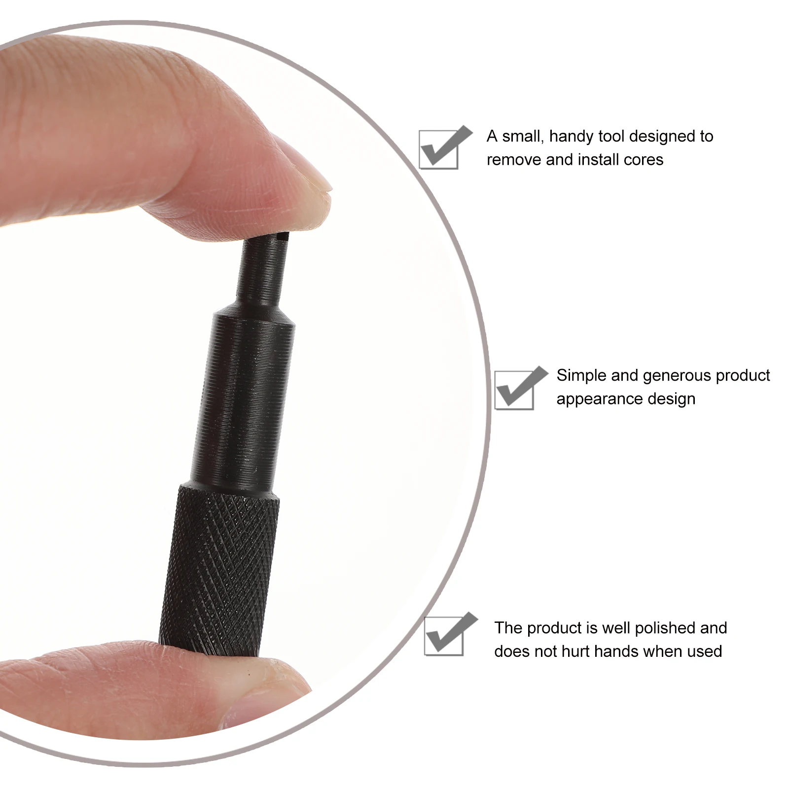 

Core Remover Tool Multifunctional Anti-Slip Tire Air Spanner Car Bike Repair Steel Core Wrench For Tubeless Tires