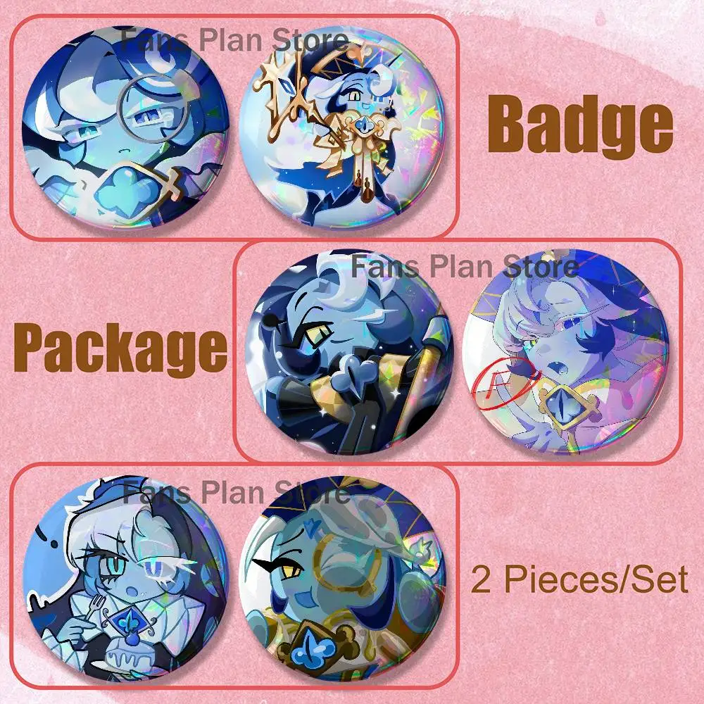 Cookie K-Kingdom S-Shadow Milk 2piece Set Pin Backpack Clothes Jewelry Accessories Round Brooch Button Badge Fan Collection Gift