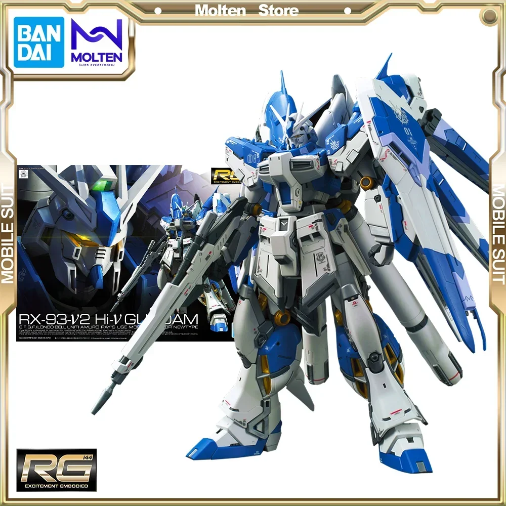 

BANDAI Original RG 1/144 Hi-Nu Gundam Char's Counterattack Gunpla Model Kit Assembly/Assembling Anime Action Figure