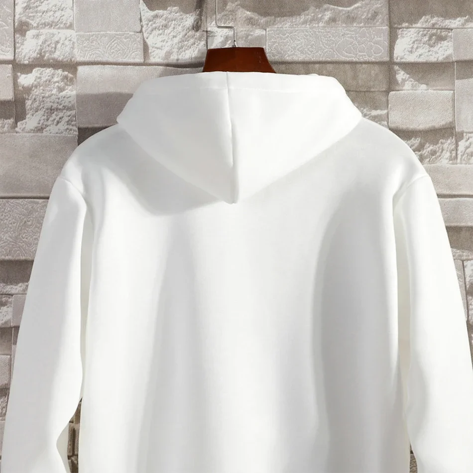 Suéter con capucha y cremallera de manga larga Harajuku holgado y de gran tamaño para hombre, chaqueta informal de calle suave y duradera para otoño/invierno