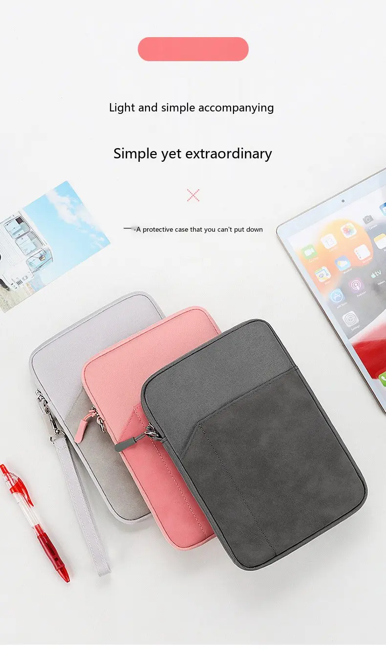 Tablet-Schutzhülle 7,9-8 Zoll Tragbare Neopren-Tasche Stoßfest für iPad Mini – Detail 1