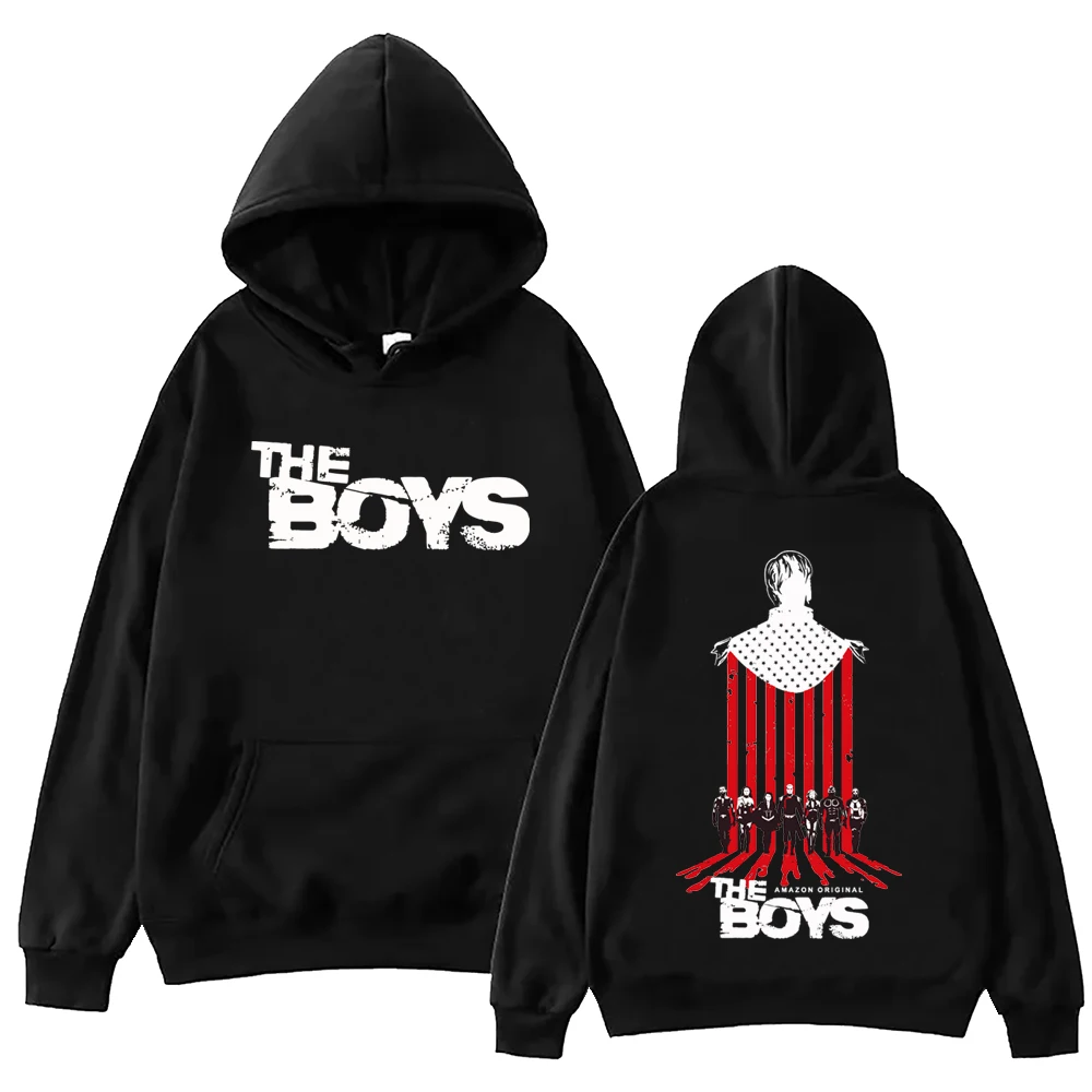 The Boys The Homelander Hoodie Harajuku Hip Hop Pullover Tops Popular Music Sweatshirt Fans Gift