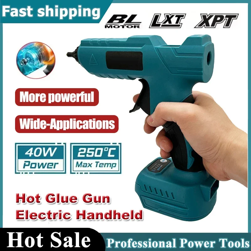 

Электрический пистолет для термоплавкого клея Makita, 18 В, литий-ионный аккумулятор, DIY пистолет для термоплавкого клея для украшения упаковки