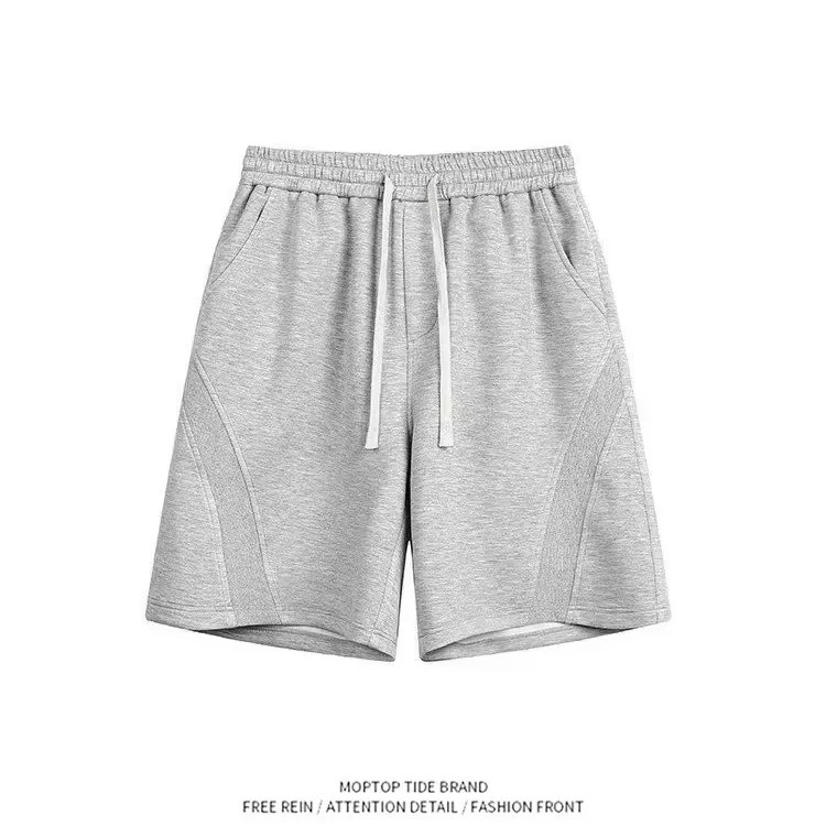 American Decomposition Design Air Layer Sports Shorts Men Summer Casual Straight Leg Five Shorts Loose Fit Polyester Fiber
