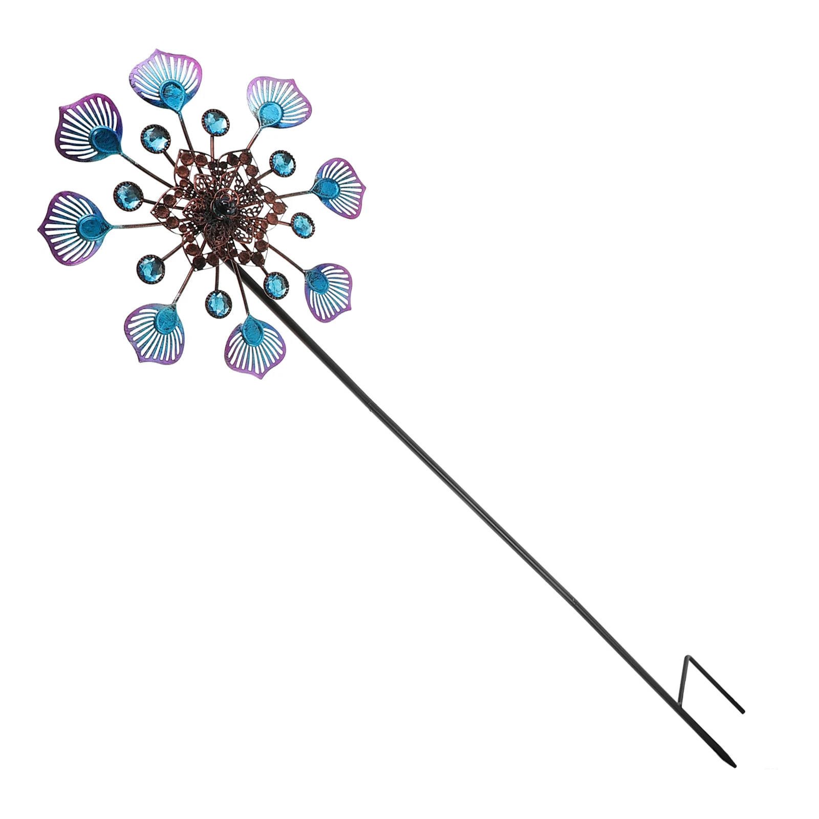 

Iron Windmill Spinners Rotating Decor Garden Outdoor naments Metal Windmill Durability Weather Resistant Rust Proof
