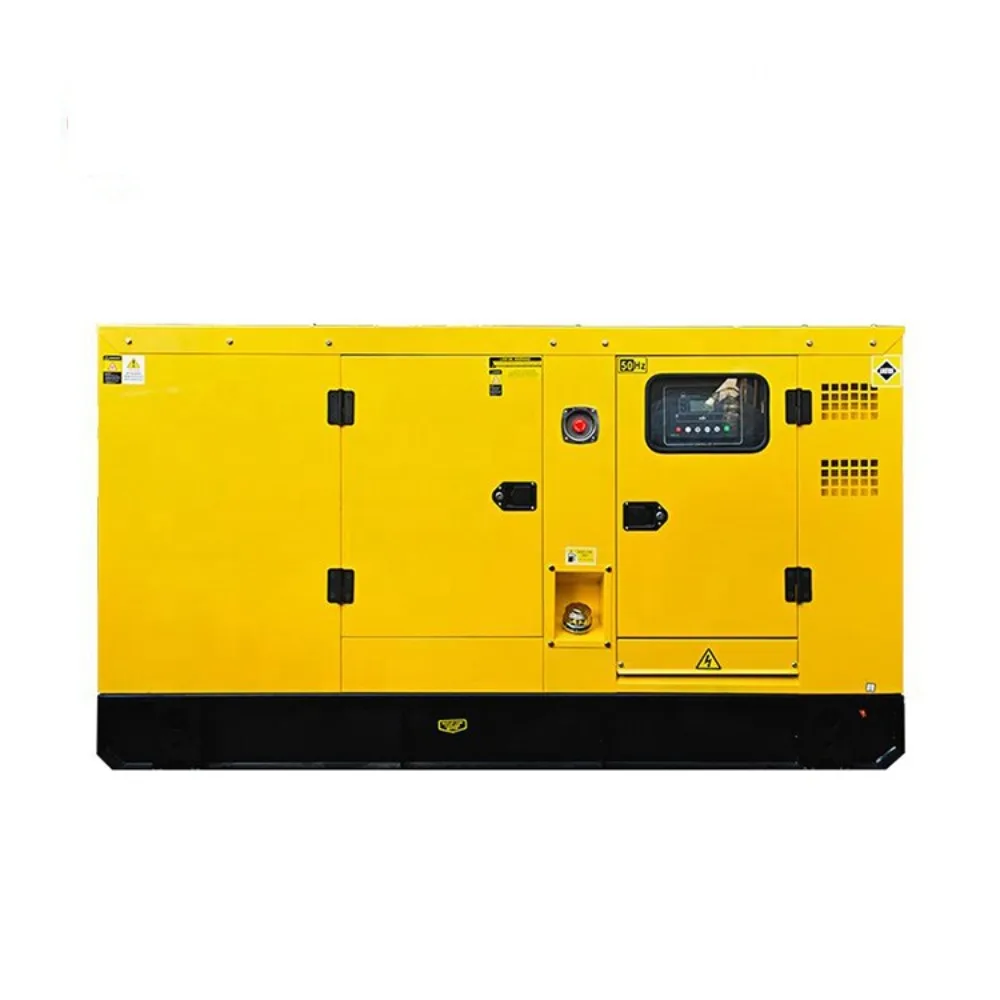 High Power Diesel Generator Set 30kW 50KW Silent Type Three Phase Electric Start Fuel Efficient Backup Power for Industrial Use