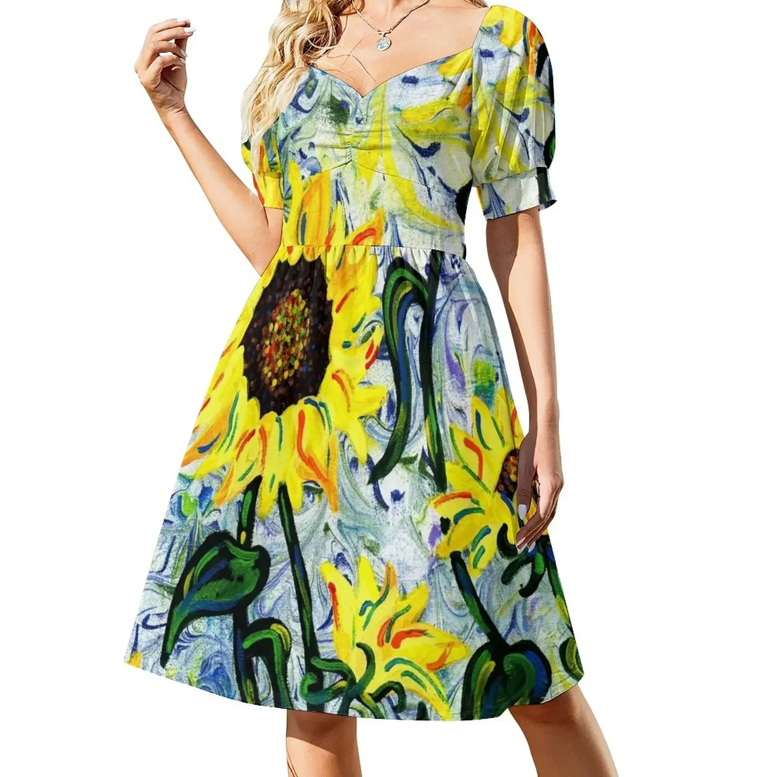 

Wild Sunflower Sleeveless Dress Women dresses summer women's summer dress 2025 Dress