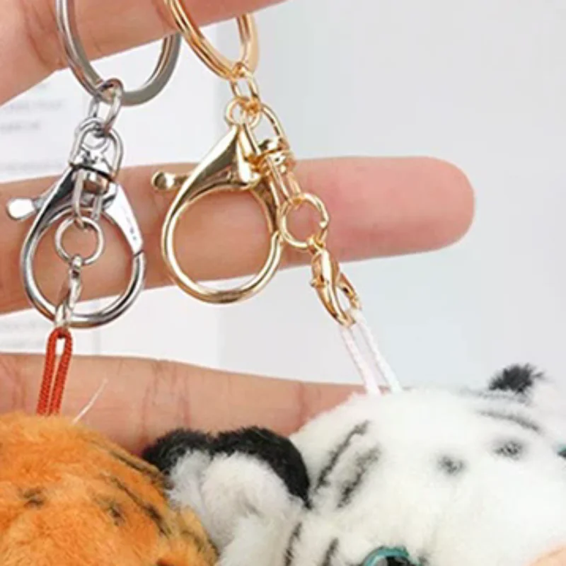 

Cute Plush Tiger Doll Keychain Backpack Pendant Tiger Toy Charm Keyring Kids Bag Hanging Pendant