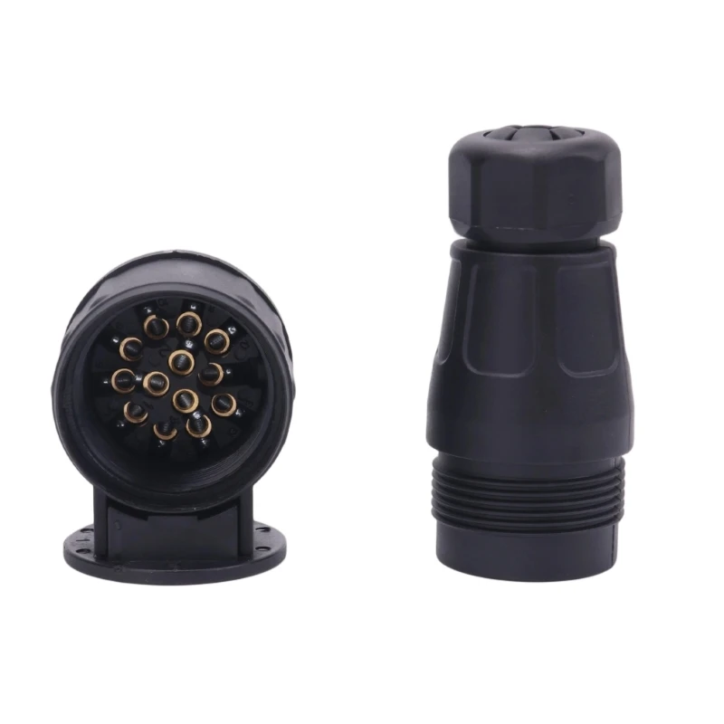 European-Style 13-Pin Coupler for Trailer Electrical
