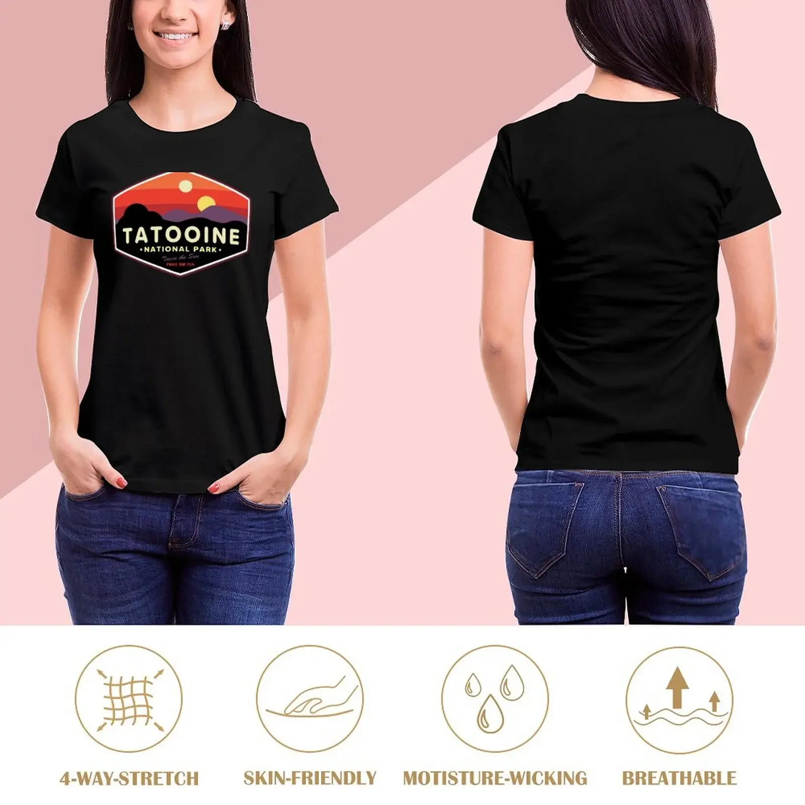 Tatooine National Park T-Shirt animal print Aesthetic clothing plus size tops heavyweights workout shirts for Women