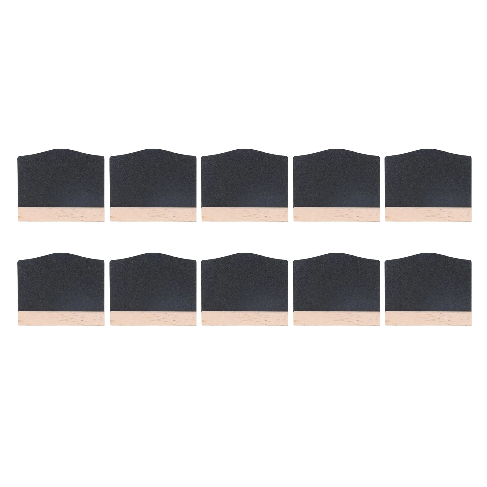 10Sets Mini Tabletop Chalkboard Signs Double Sided Multifunctional Small Buffet Chalkboards Signs with Wooden Base for Bar