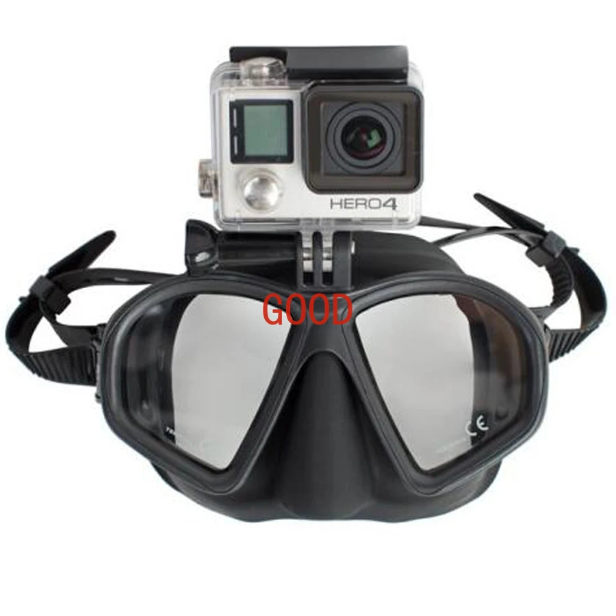 

Professional Scuba Diving Goggles Snorkelling Set for Adults Dive Swim Underwater Glasses Mask with Mount for GoPro