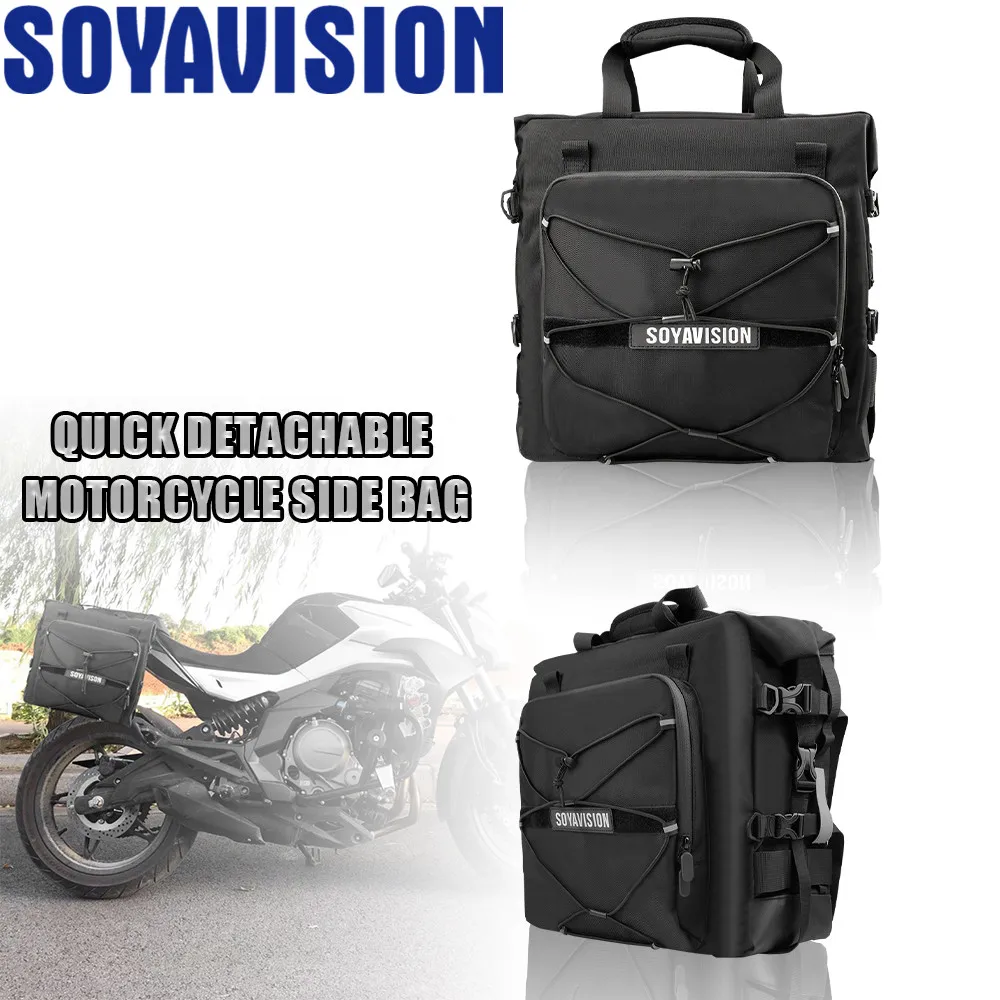 Borsa laterale per moto 20L universale impermeabile borse laterali per moto per BMW Honda Yamaha Suzuki borse da viaggio posteriori