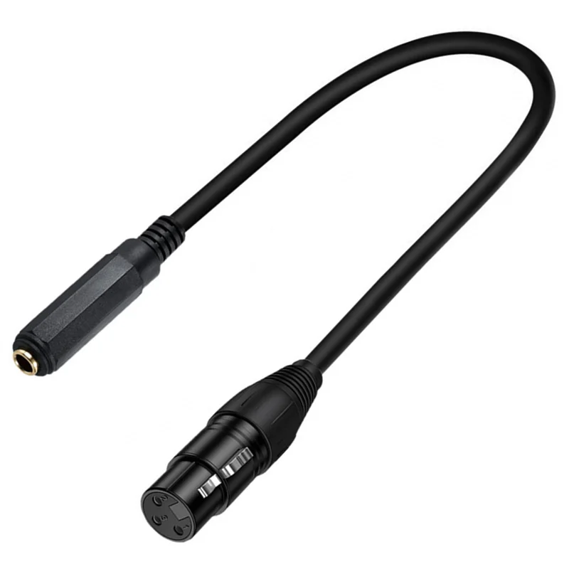6.35 mm 1/4" Female to XLR Female & Male Adapter Cable,Quarter inch TS/TRS to XLR 3 Pin Interconnect Cable  0.5m