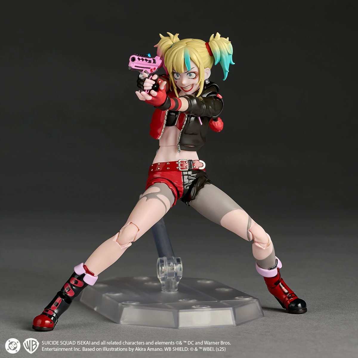Originale Genuino Kaiyodo Azione/Bambole Incredibile Yamaguchi Revoltech Suicide Squad Isekai Harley Quinn H = 150mm Action Figure Modello