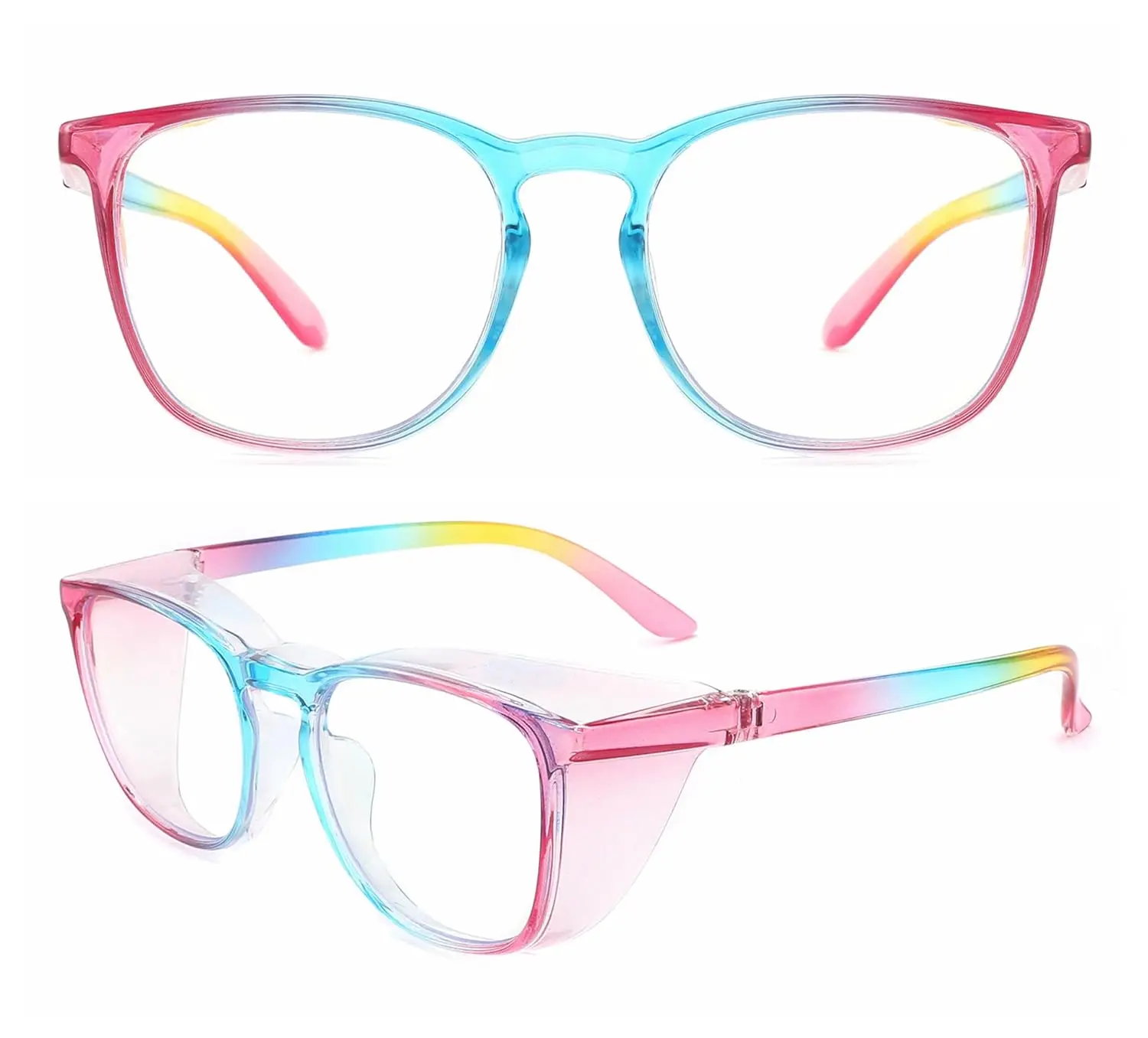 Schutzbrille für Frauen, Blaulichtfilter-Brille, Augenschutz-Brille für LED-Licht, ANSI Z87 Sicherheitsbrille für Damen HM9 – Detail 10