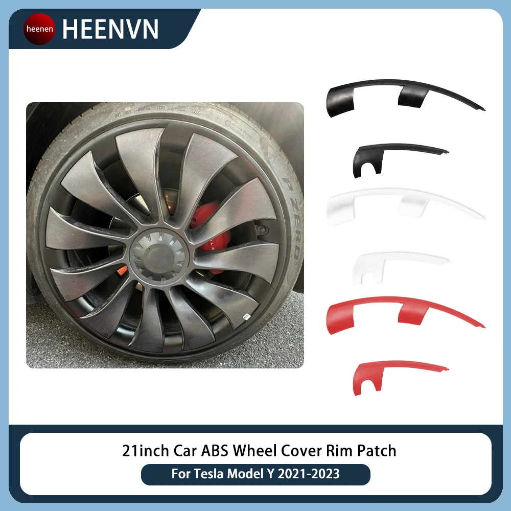 

2024 Modely Wheel Cover Rim Patch For Tesla 2021-2023 21 Inch Uberturbine Hub Cap Protectors ABS Rim Protector Accessories