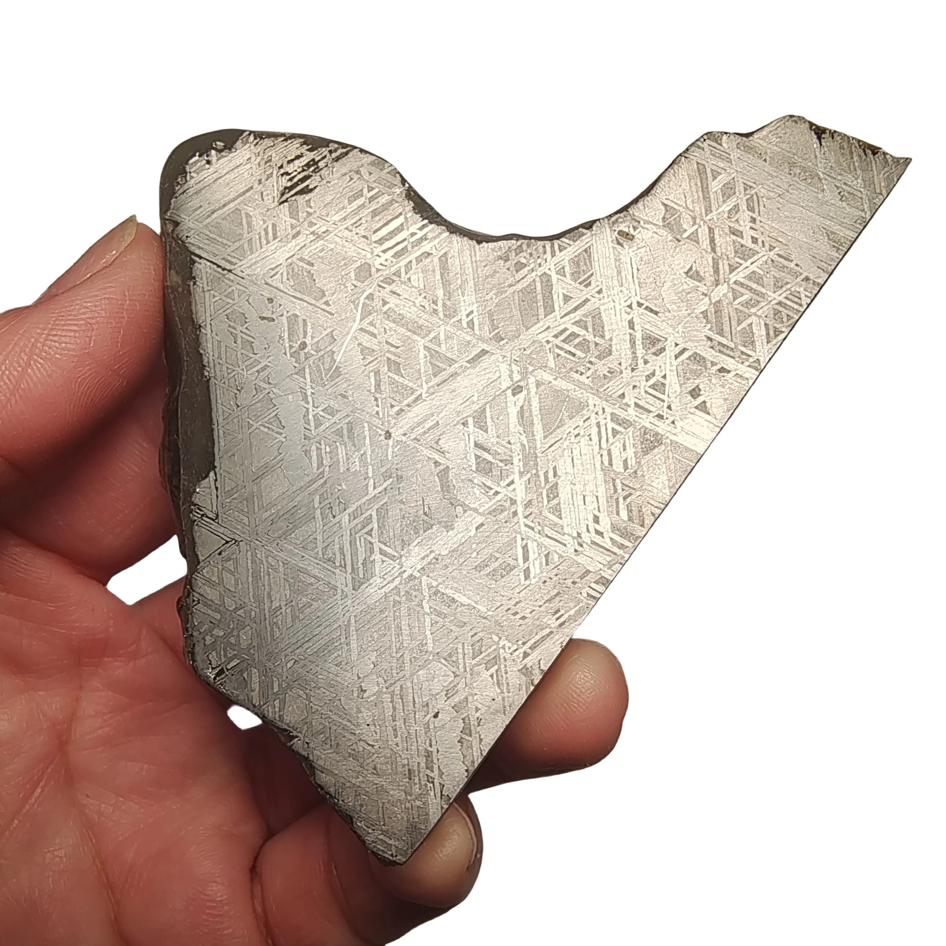 

187,4 г Намибийский железный метеорит G, образцы железной руды, срезы для коллекционирования и обработки - QC626