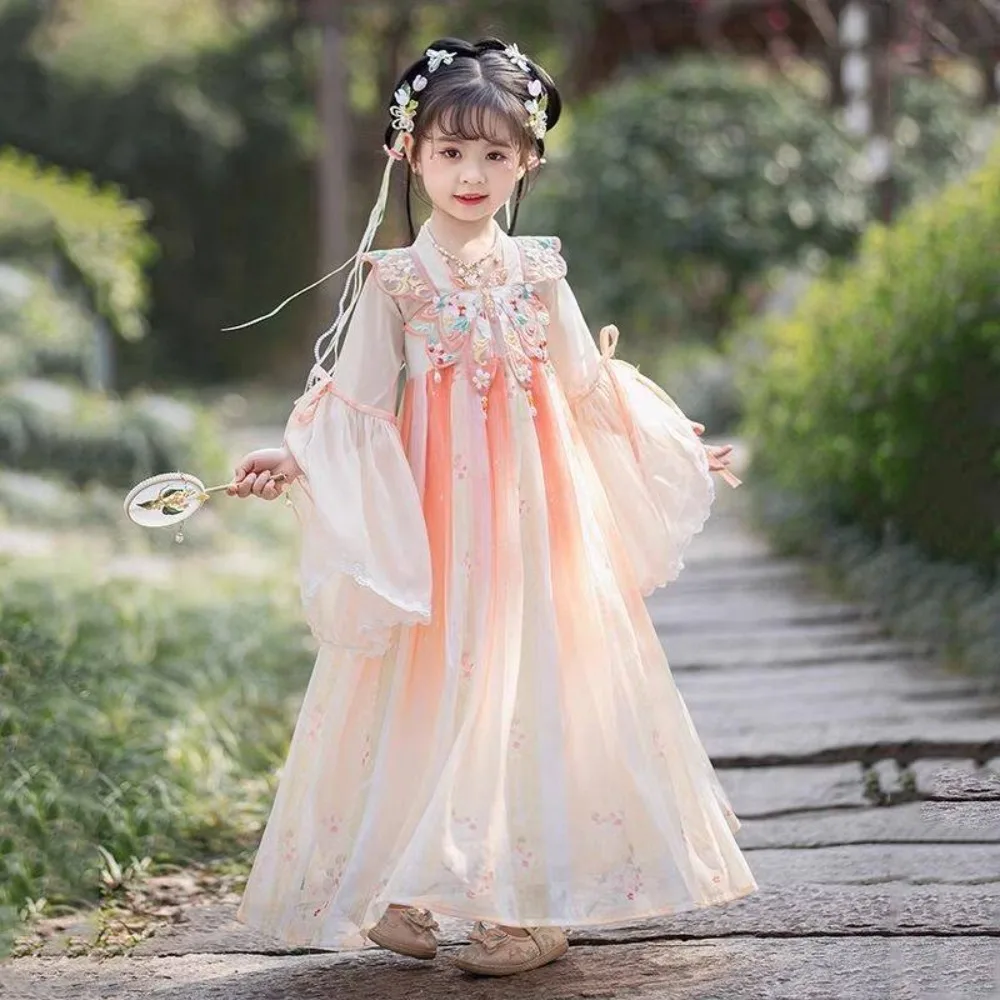 

Hanfu Chinese Style Kids Clothes Girls Dress Kids Dresses for Girls Ethnic Style Children's Clothing Fairycore Cosplay Costumes