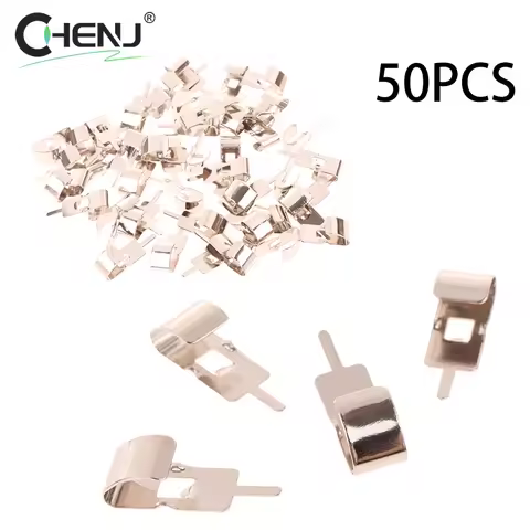 50pcs/set Spring Steel 18650 Battery Clip 18650 Battery Holder Battery Contact Battery Insert Accessories