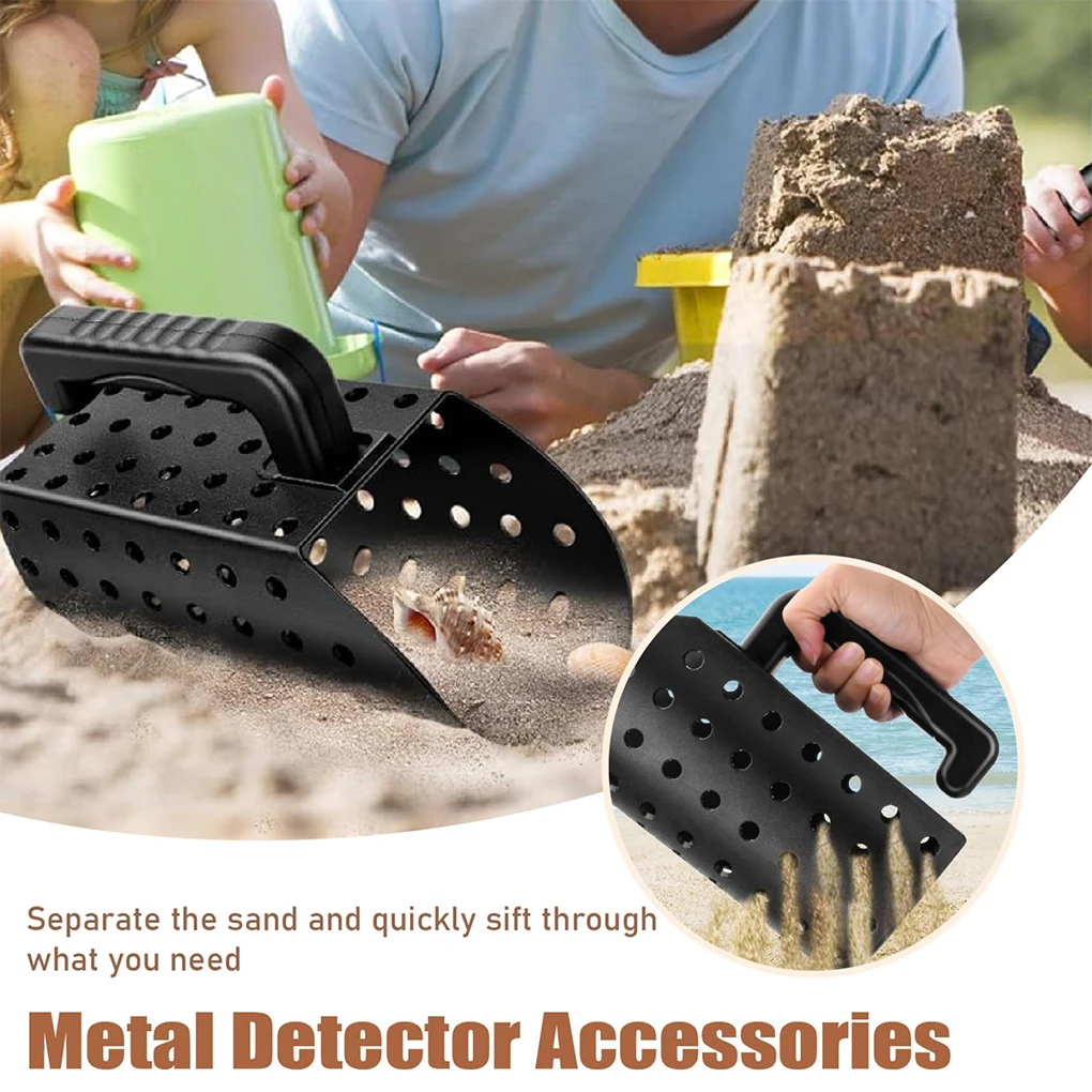 Parent-child interactive Game Toys Beach Digging Filter Tool Metal Detector Sand Scoop Shovel Set Heavy Duty Sand Sifter