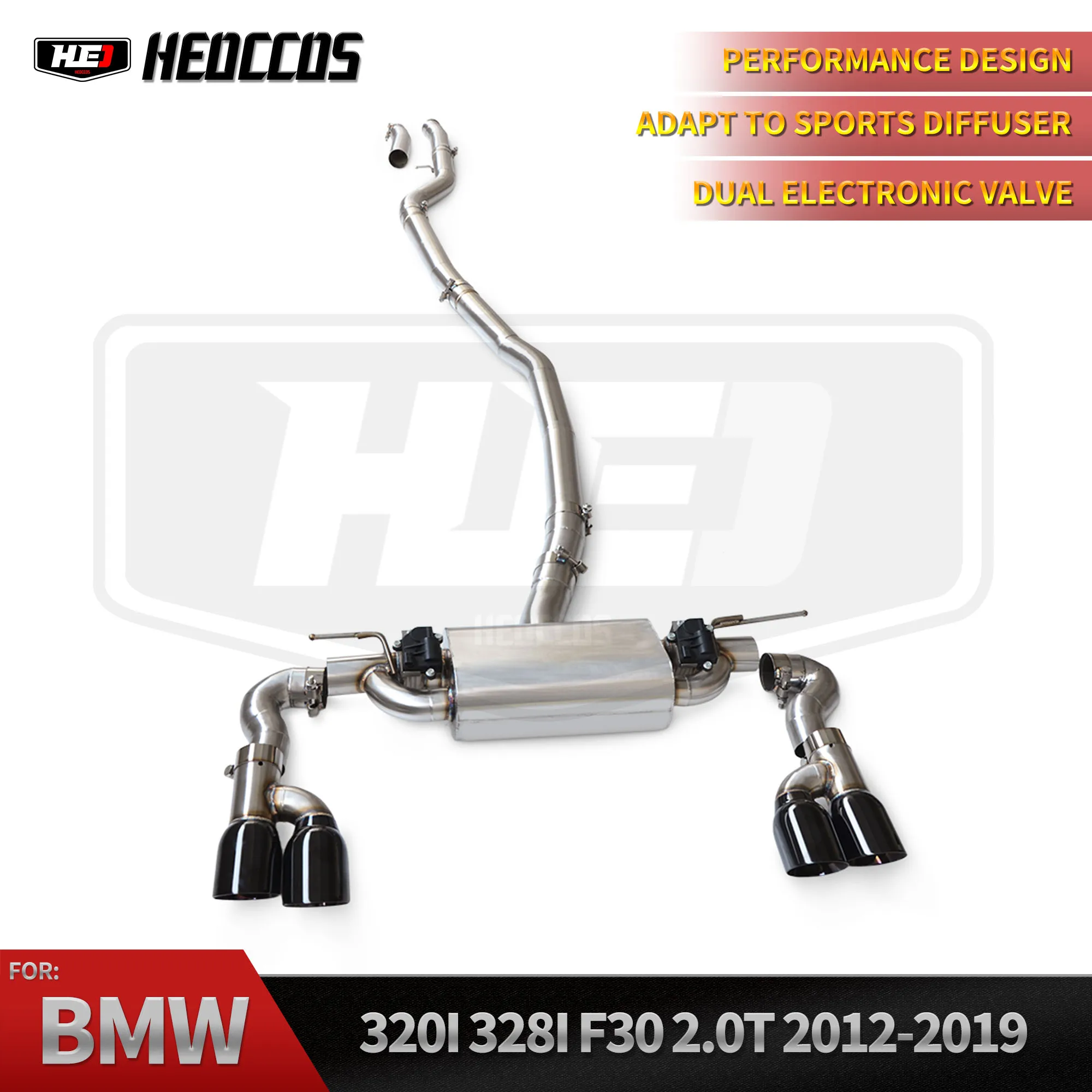 

HEO Factory CatBack Exhaust for BMW 320I 328i 330I 340i F30 2.0t 2012-2019 Exhaust Pipe with Valve Performance Customized