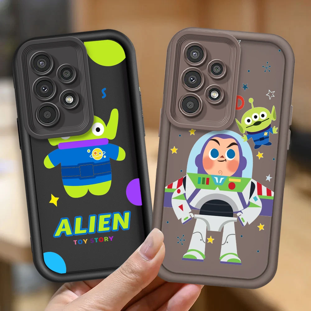 Toy Story Buzz Lightyear For Samsung A73 A71 A54 A53 A52 A51 A33 A32 A21S A14 A13 A12 A03 A04 A05 5G Eye Ladder TPU Phone Case