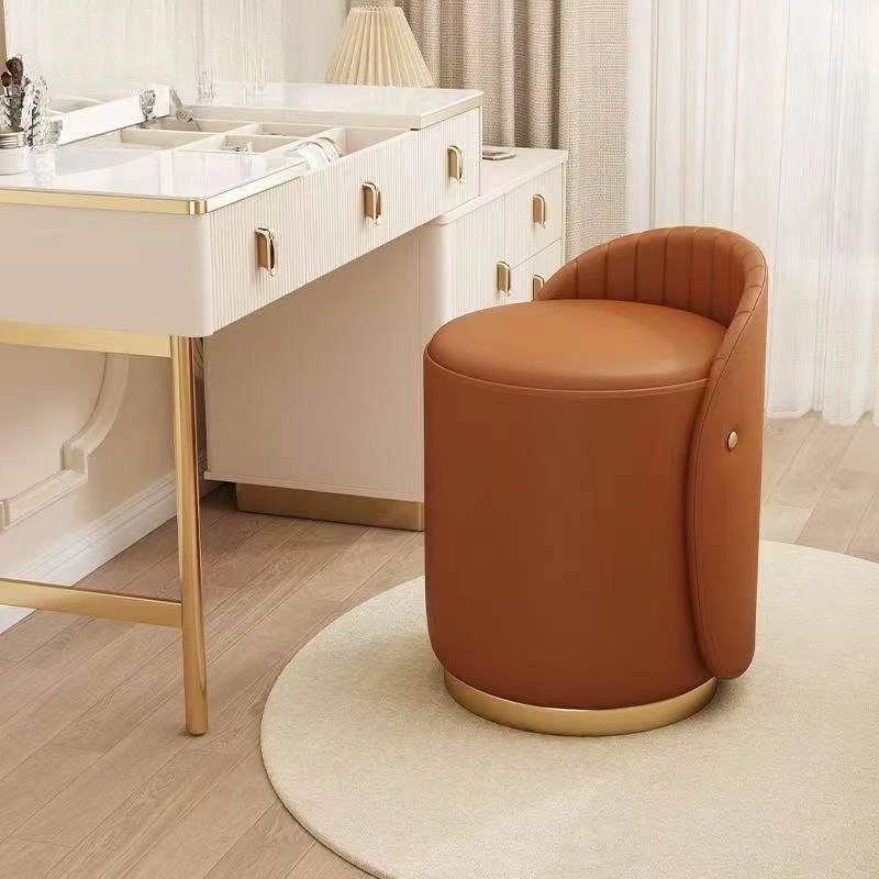 Makeup stool, light luxury and high-end feel, home backrest dressing table chair