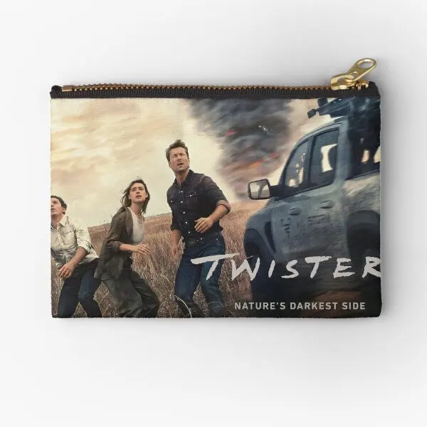 

Twisters 2024 Movie Zipper Pouches Men Bag Underwear Pocket Storage Small Packaging Cosmetic Socks Key Pure Panties Coin Money