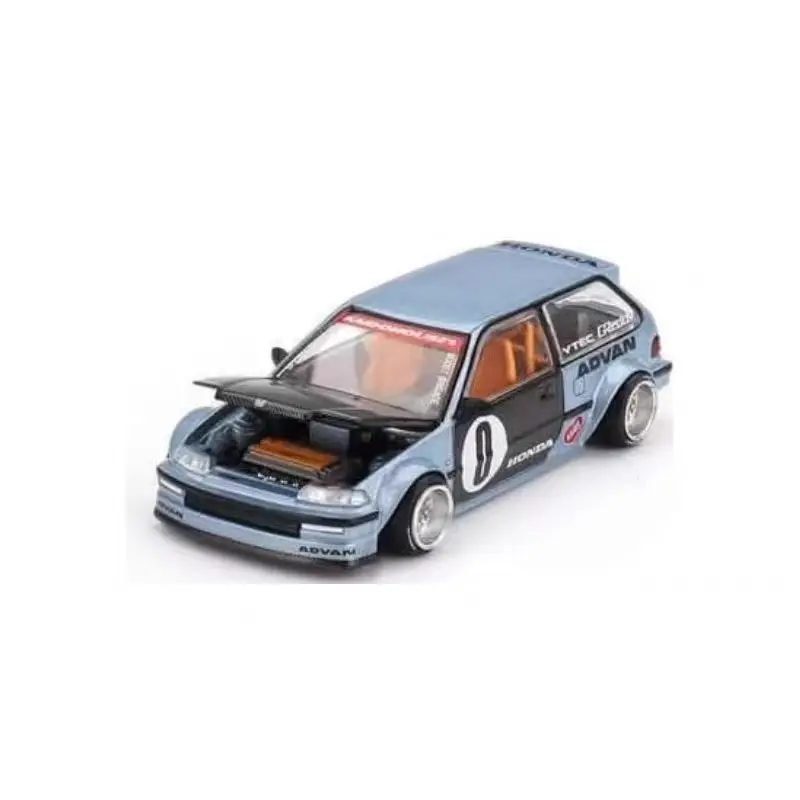 Kaido House XMINIGT 1:64 Civic EF NR.179 Model Samochodu Wykonany z Odlewu Stopu Metalu, Kolekcja Zabawek Samochodowych, Prezent na Boże Narodzenie dla Chłopca