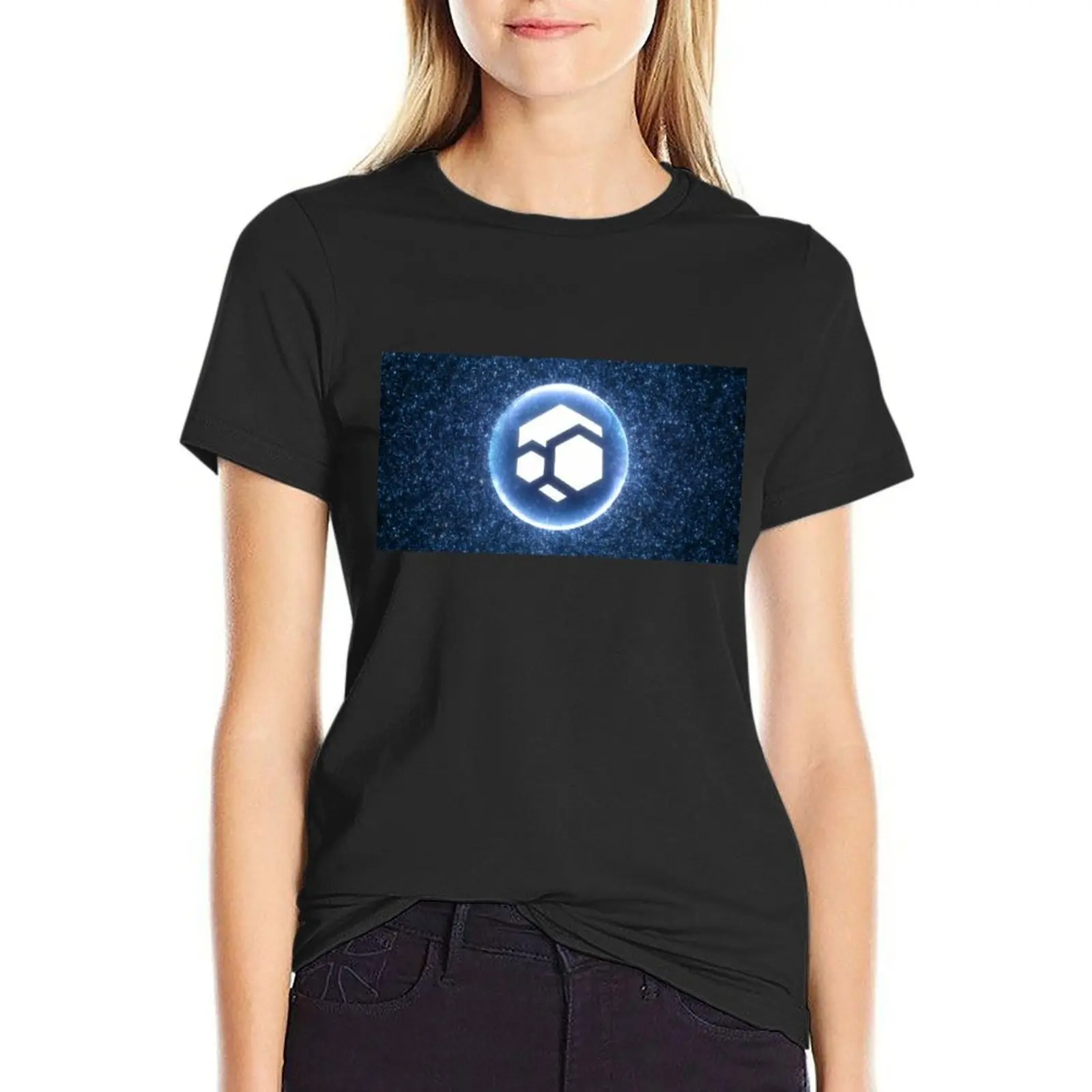 

Flux Crypto T-Shirt Female clothing summer top Women clothes