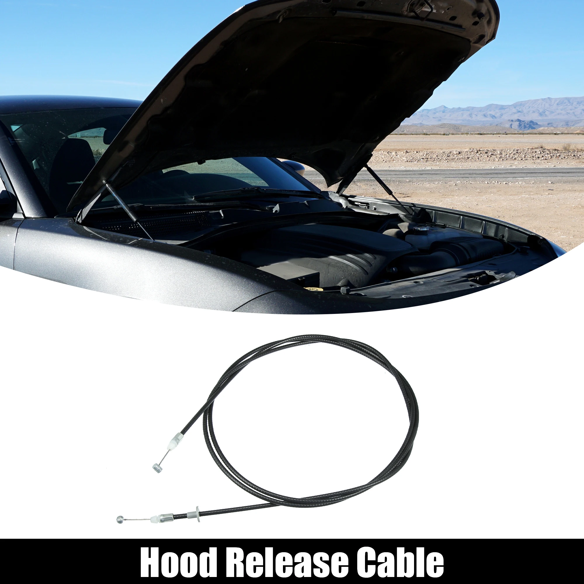UXCELL No.74130S84A01 Front Hood Latch Lock Release Cable for Honda Accord 1998-2002