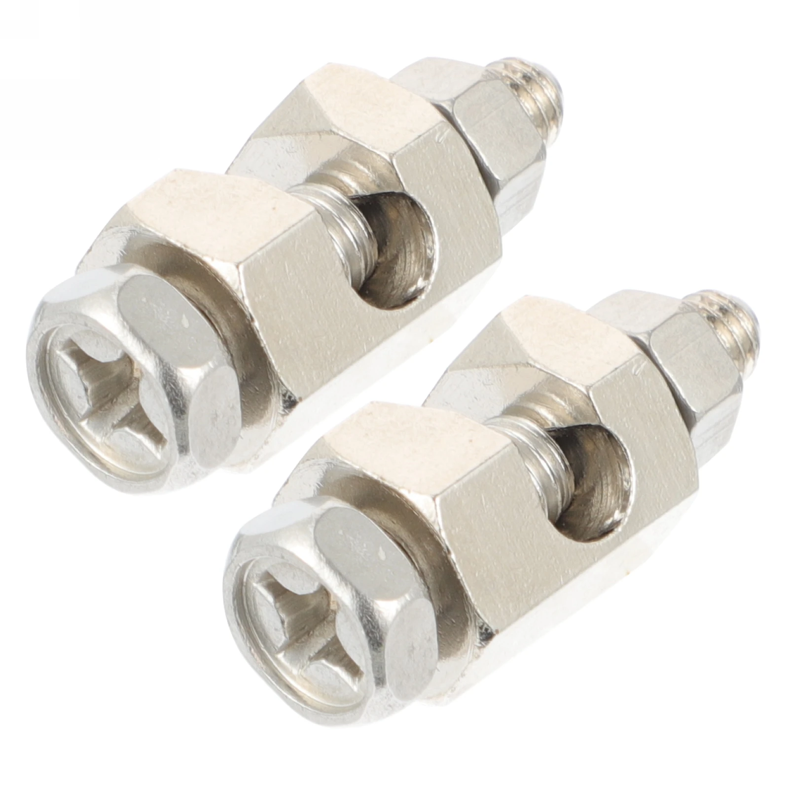 

2pcs Photovoltaic Protection Grounding Clamp Lugs Tinned Copper Solar Panel Wire Clips Connector Durable Tin Plated