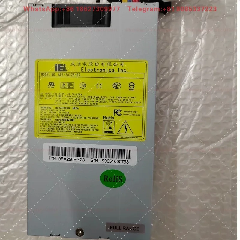 Taiwan Power Supply IEI ACE-A622A A622B A618A Industrial Computer 1U Power Supply