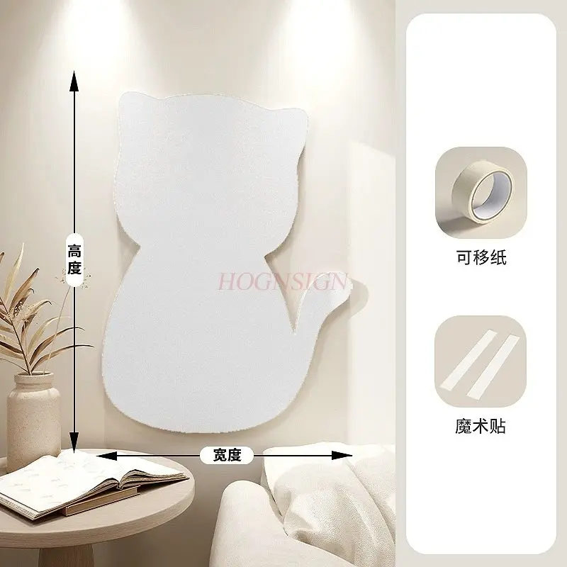 قطعة واحدة من ملصقات الحائط لباد القط، الصور، جدار العرض الراقية، لوحة الخلفية، ديكور الحائط، لباد الصوف الإبداعي، لوحة الرسائل #6