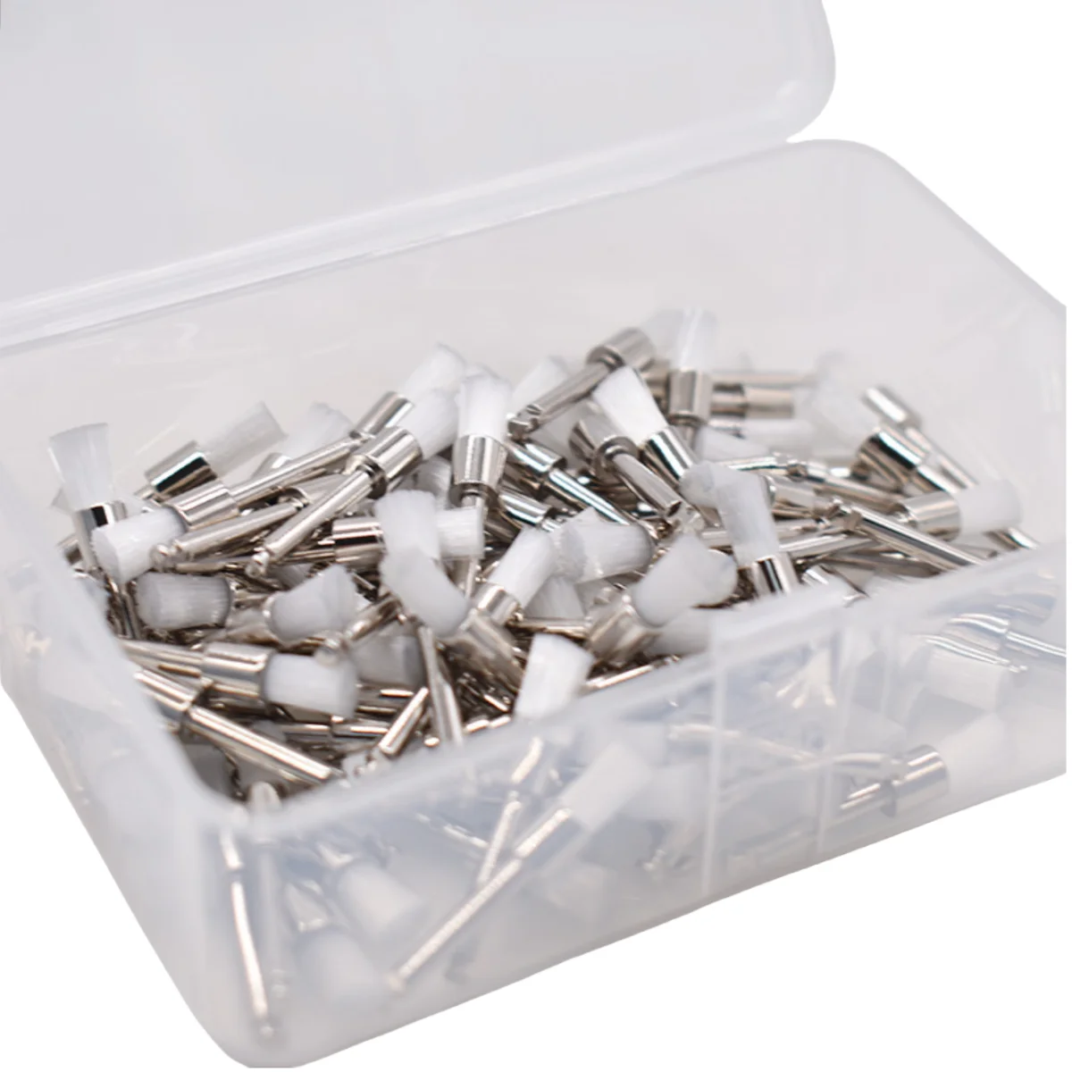 100Pcs Disposable Dental Prophy Brushes Nylon Flat Head RA Latch Polisher for Teeth Stain Removal Polishing Dentist Materials view 6