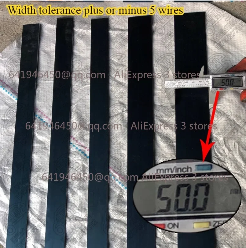 65mn Hoge elastische verenstaalstrip Dikte 0,5-2,5 mm Uitgedraaide mangaanstaalplaat Harde veerpakkingen Lengte 500 mm