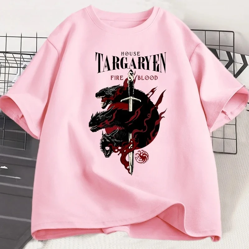 2026 Herren-T-Shirt „Game of Thrones“, modisches kurzärmeliges Baumwoll-T-Shirt, bedrucktes Freizeit-T-Shirt, Streetwear – Detail 12