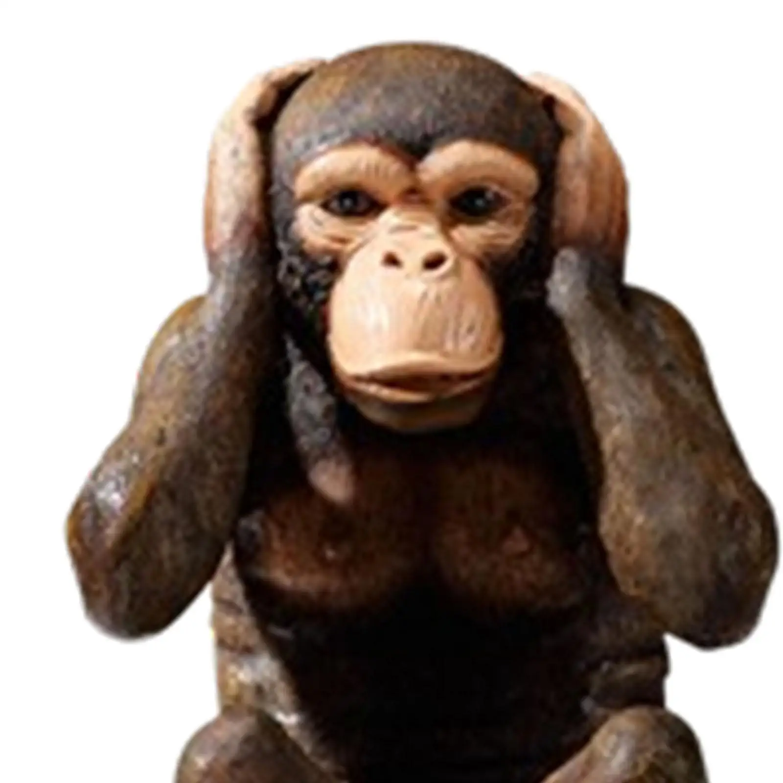 Vintage Orangutan Animal Figurines Resin Sculptures for Bedroom Living Room Shelf Decorative Chimpanzee Statues Home Office
