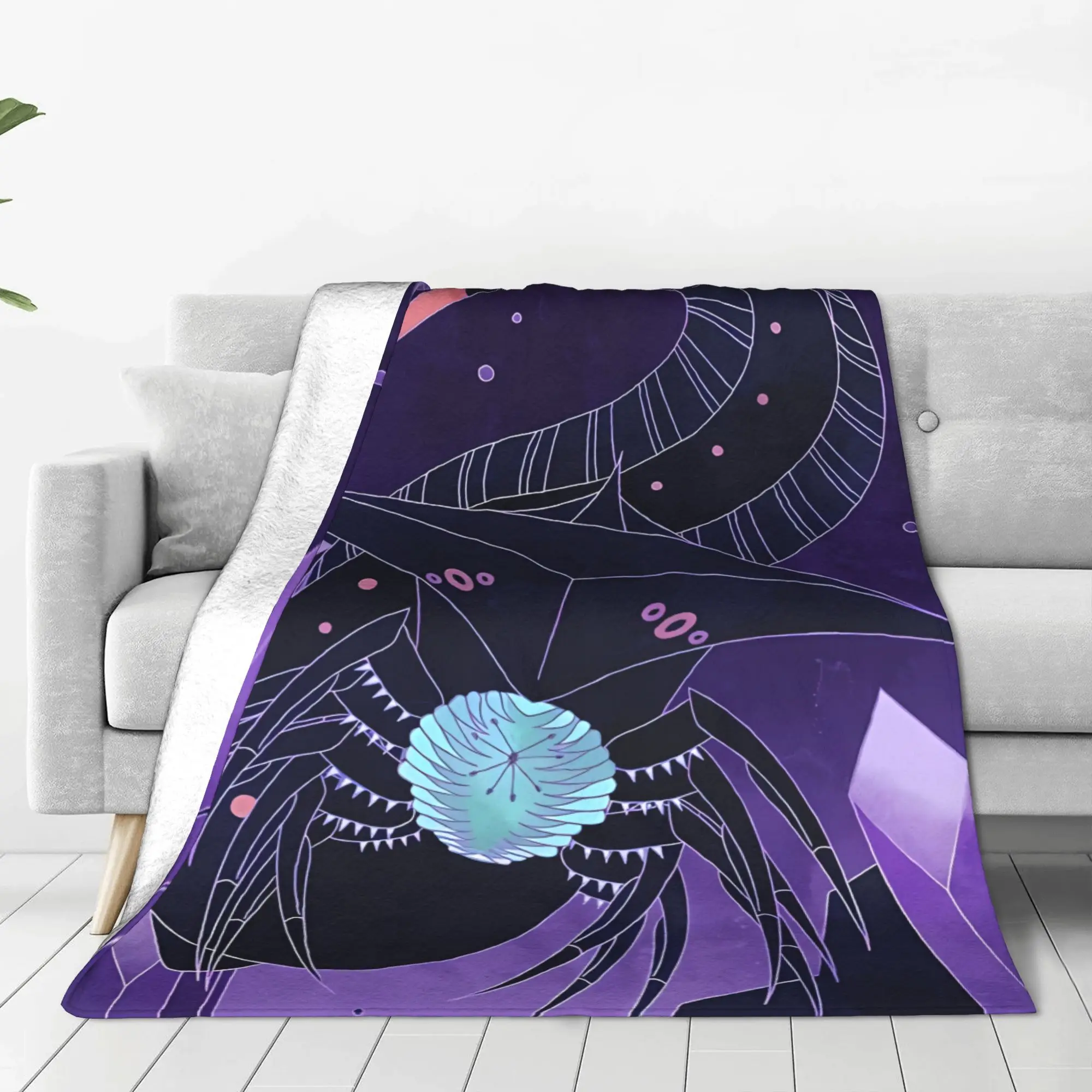 1PC Home Cutecore Shadow Leviathan Subnautica Blanket Super Cosy Plush Home Living Room Sofa Halloween