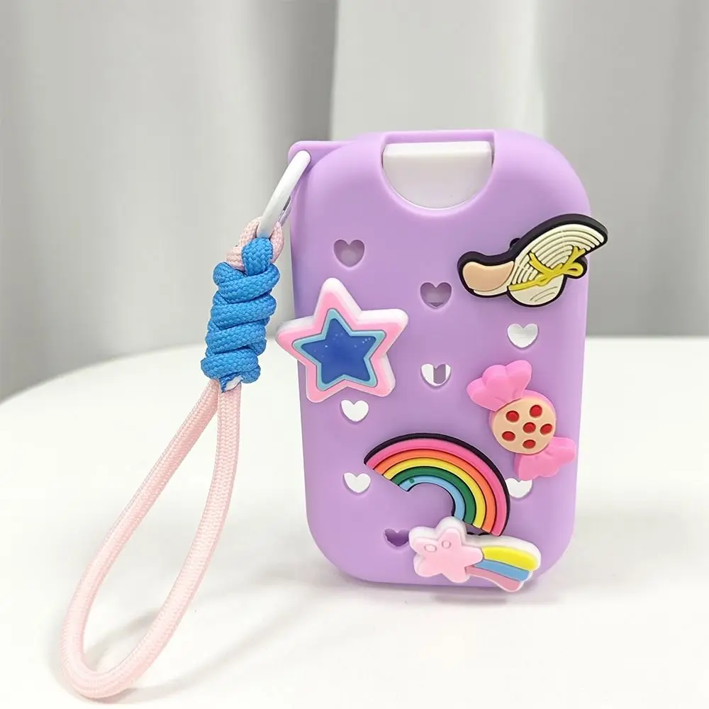 Lightweight Hand Sanitizer Spray Case With Charms Keyring EVA Case Shockproof 30ml Hand Sanitizer Holder for Touchland 30ml