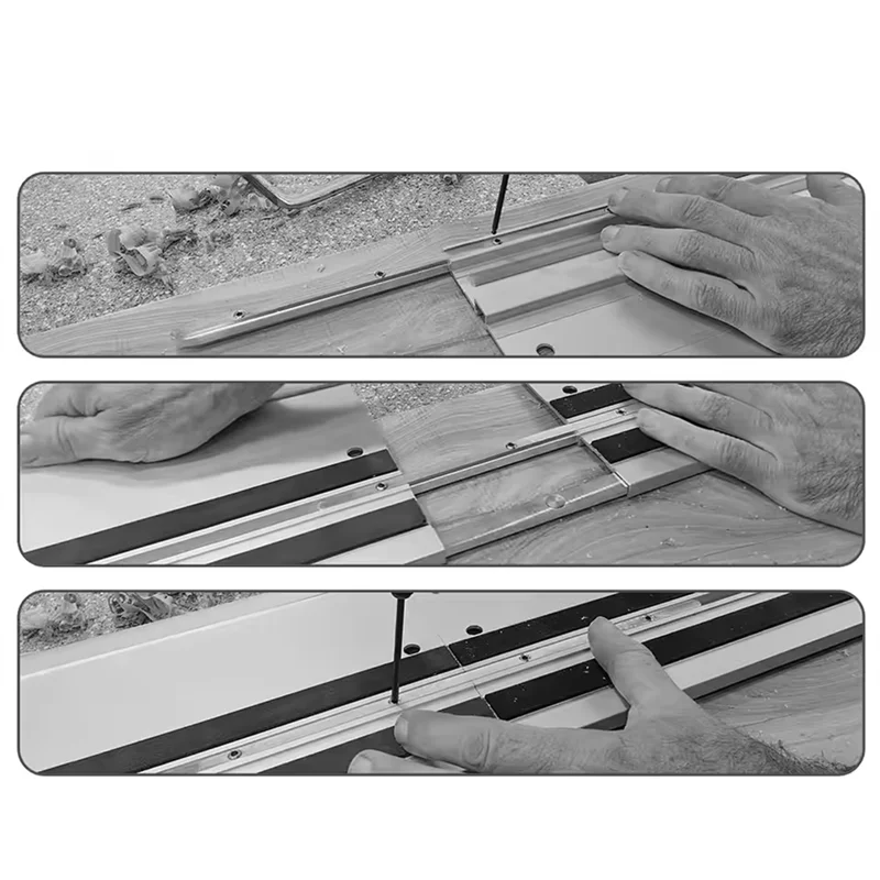 

A02M-Track Saw Guide Rail Connector Set Replacement For Multiple Style Wooden Board Cutting Guide Rail Connector