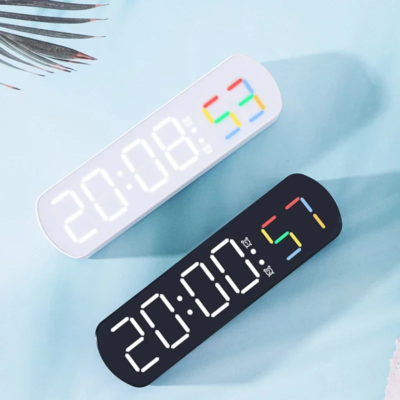 Xiaomi Youpin Digital Alarm Timer Uhr Temperatur Dual Alarm Desktop Tisch Uhr Nacht Modus 12/24H LED Uhr uhr Schreibtisch Hause